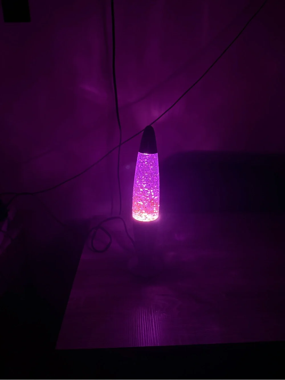 Fusion Purple Glitter Lava Lamp